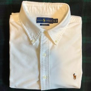 Polo Ralph Lauren White Oxford Cloth LS Button Down Shirt